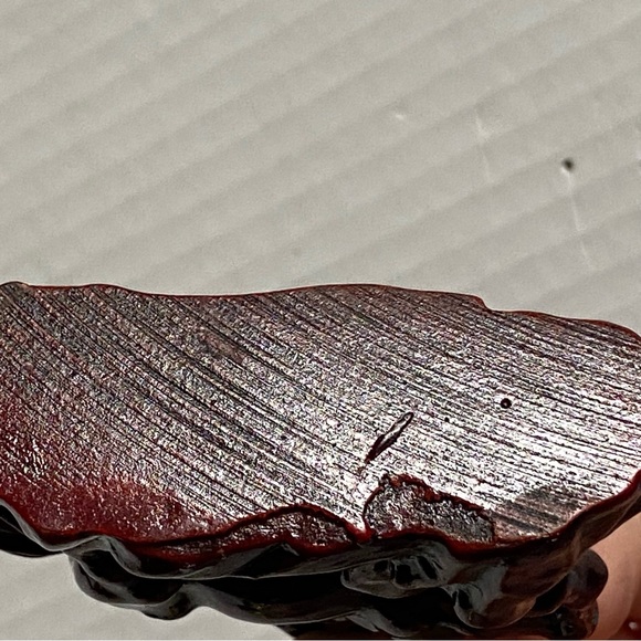 Chinese Resin Wild Horse cinnabar Red Statue Sculpture Vintage Feng Shui Lucky - Picture 15 of 16